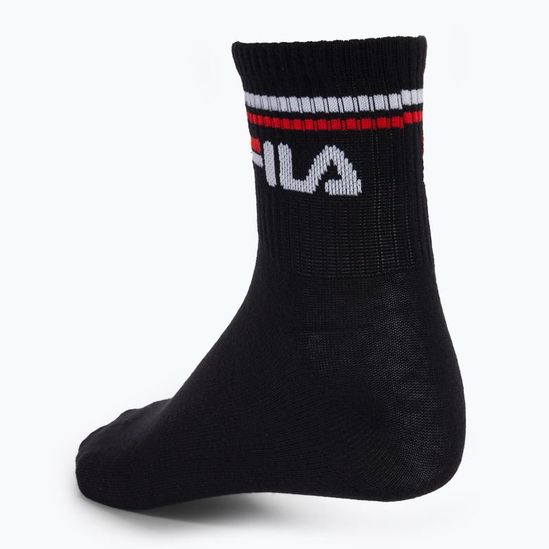 Ponožky Fila Unisex Quarter 3 Pack black 3