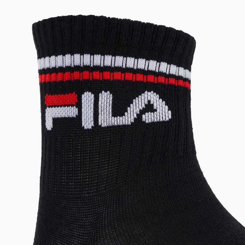 Ponožky Fila Unisex Quarter 3 Pack black 4