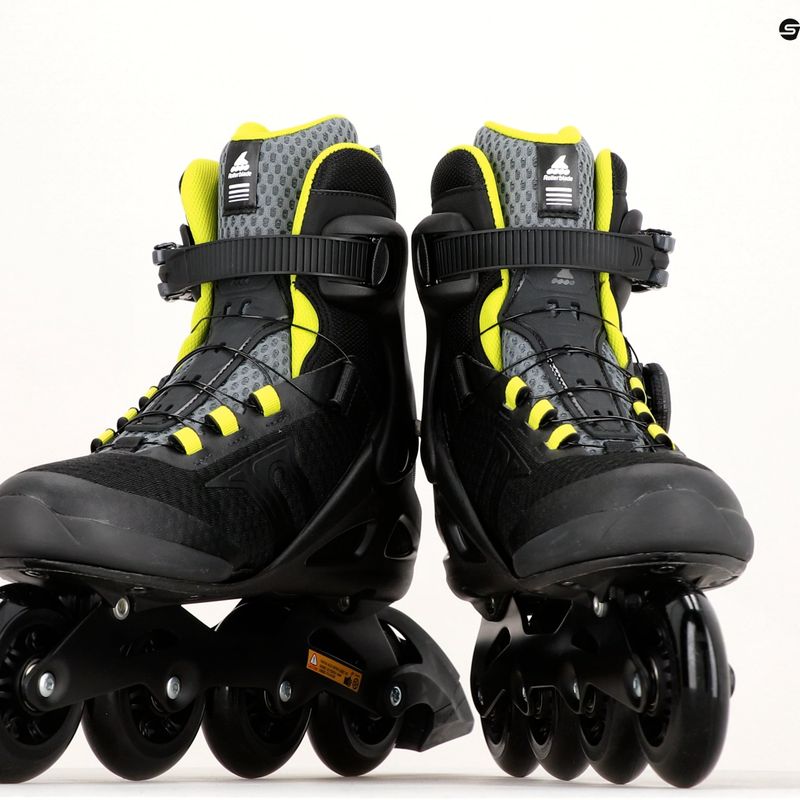 Pánské kolečkové brusle Rollerblade Macroblade 84 BOA black/green 07370600 17