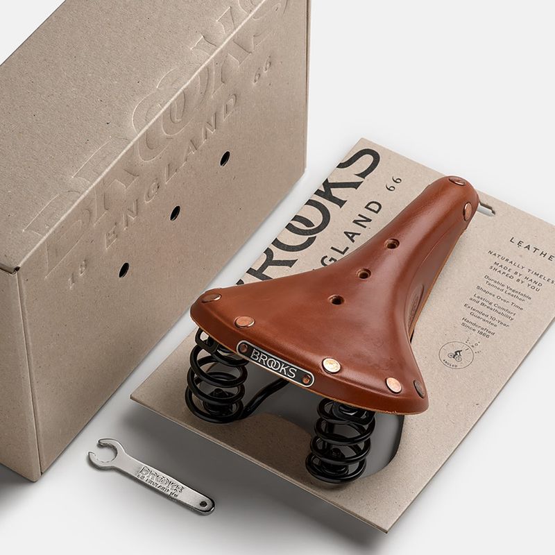 Cyklistické sedlo Brooks England Flyer Special honey 8