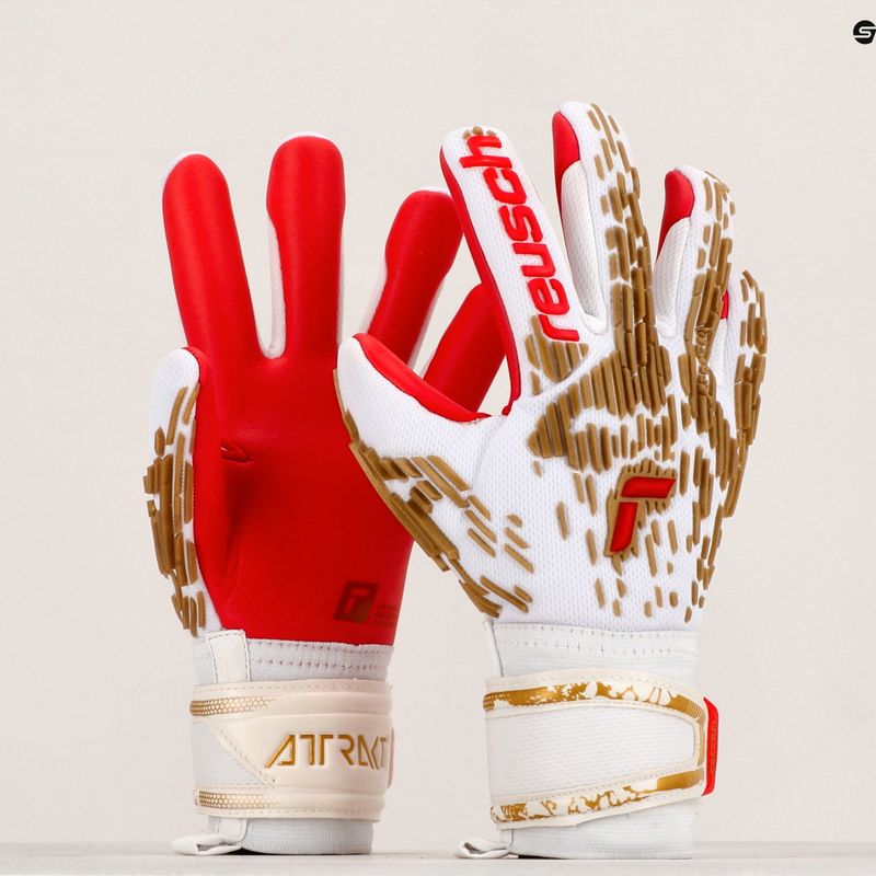 Reusch Attrakt Freegel Silver brankářské rukavice bílé 5370235-1011 10