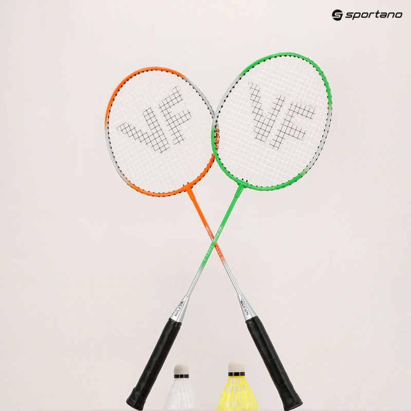 VICTOR VICFUN Hobby badmintonový set typ B zelený/oranžový 8