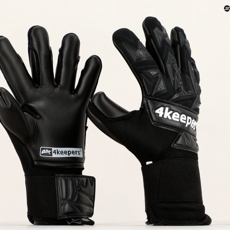 Dětské brankářské rukavice 4Keepers Equip Panter Nc Jr černé EQUIPPANCJR 7