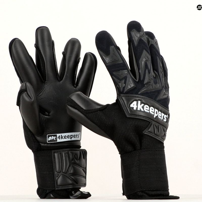 Brankářské rukavice 4Keepers Equip Panter Nc černé EQUIPPANC 8