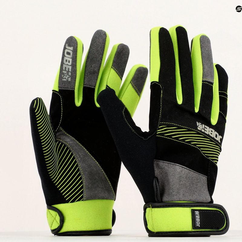 Pánské wakeboardové rukavice JOBE Suction černozelené 340021001 8