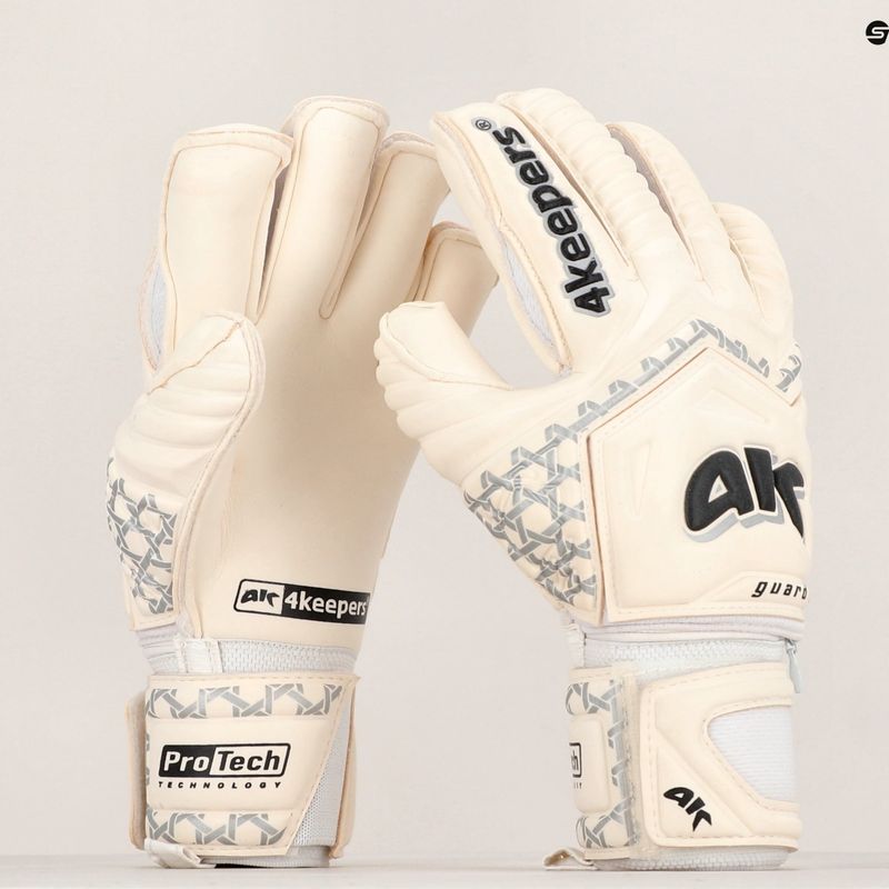 Dětské brankářské rukavice 4Keepers Guard Classic MF bílé 5