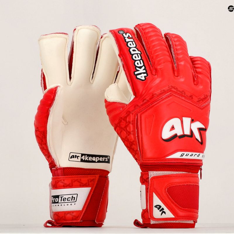 Brankářské rukavice 4Keepers Guard Cordo Mf červené GUARDCOMF 8