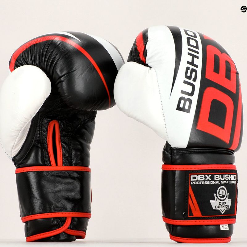 Boxerské rukavice Bushido Sparingové černé B-2v7-10oz 7