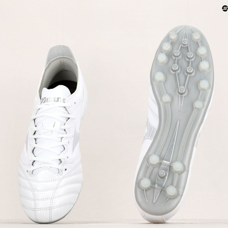Fotbalové boty Mizuno Morelia Neo III Pro AG bílé P1GA238404 11