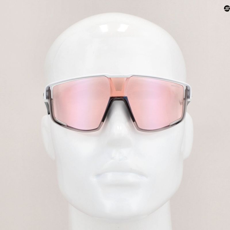 Cyklistické brýle Julbo Fury Reactiv 1-3 High Contrast matná bílá/prosvítající šedá 6