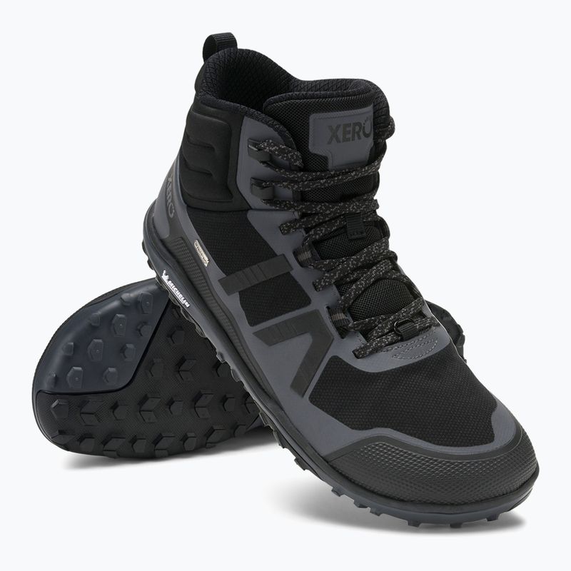 Barefoot boty Xero Shoes Scrambler Mid II WP black/asphalt 8