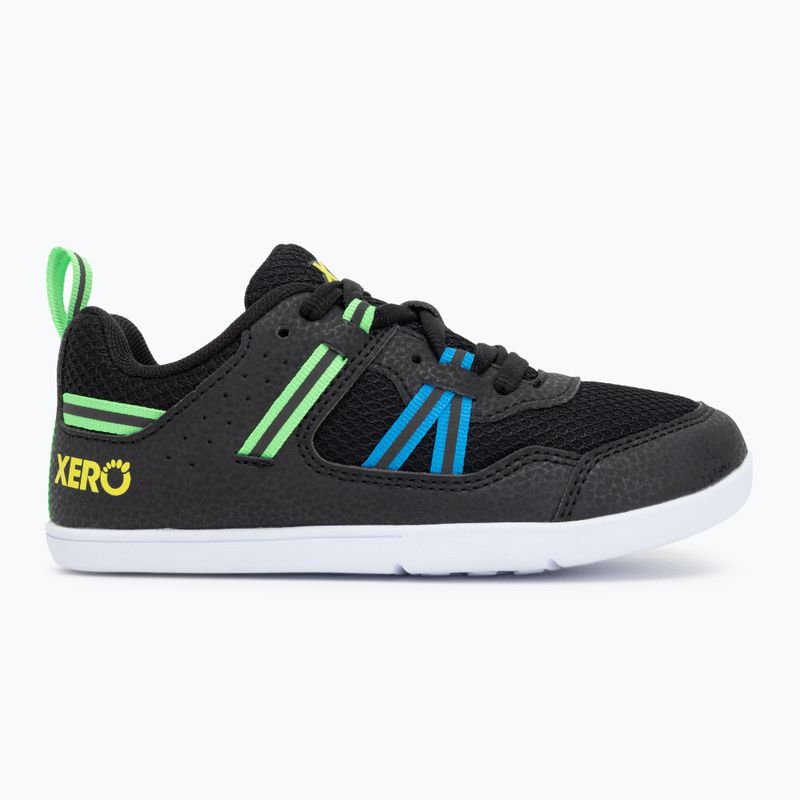 Dětské boty Xero Shoes barefoot Prio black/ lime 2