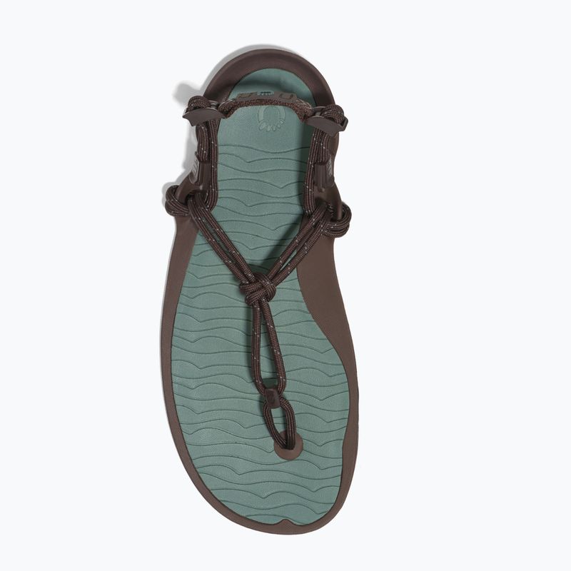 Pánské barefoot sandály Xero Shoes Aqua Cloud java/brown/dark/forest 5