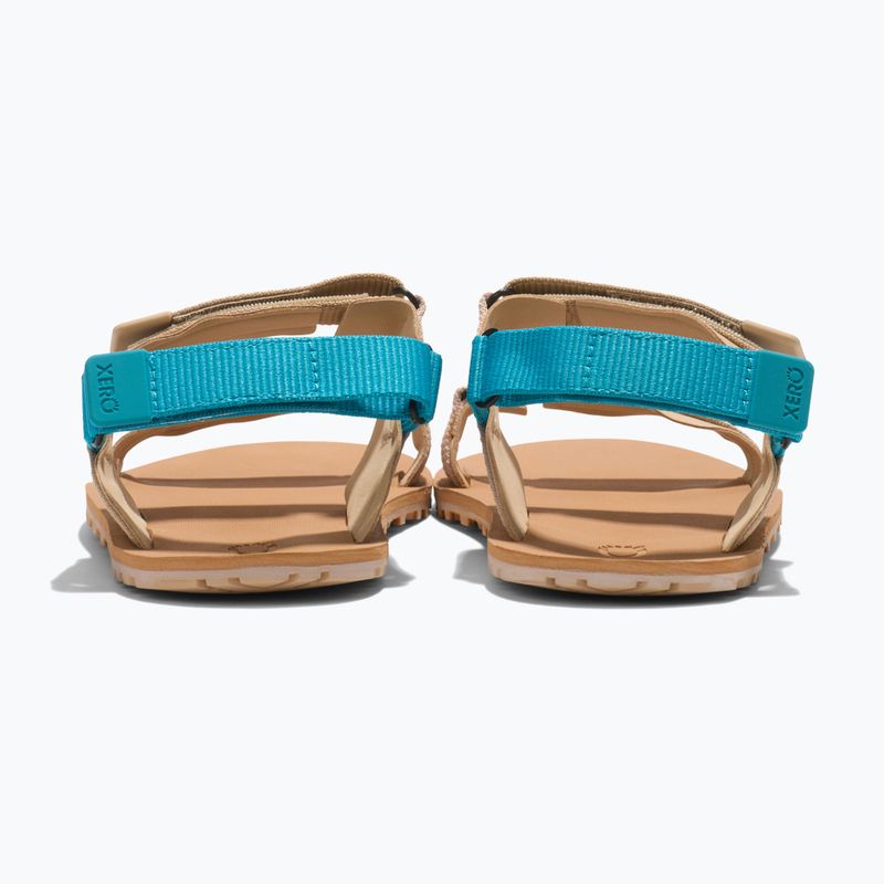 Dámské barefoot sandály Xero Shoes D-Trail irish / cream / lake / blue 4