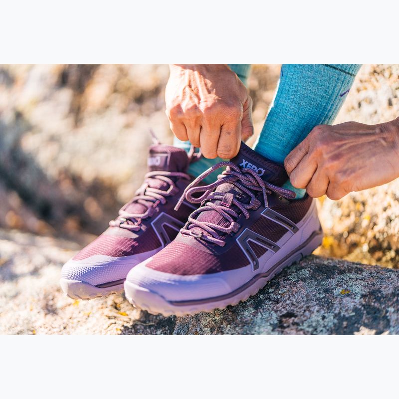 Dámské barefoot boty Xero Shoes Scrambler Trail Low WP Plum perfect/sage purple 15