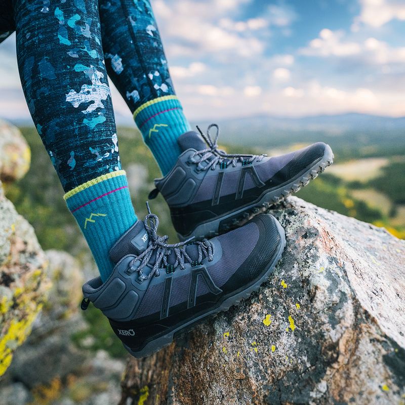 Dámské barefoot boty Xero Shoes Scrambler Trail Mid Asphalt/Black 7