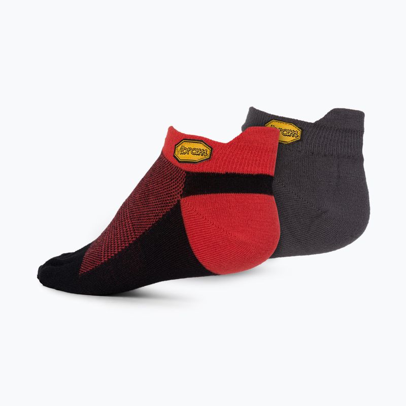 Tréninkové ponožky Vibram Fivefingers Athletic No-Show 2 páry barevné S21N35PS 2