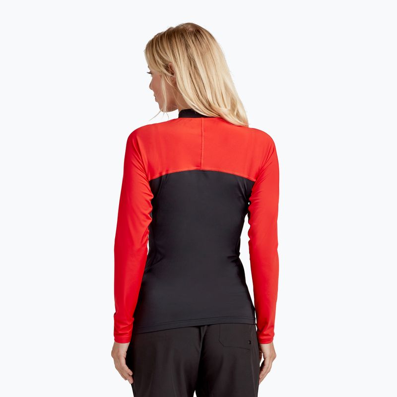 Dámské plavecké tričko Dakine Hd Snug Fit Rashguard black and red DKA651W0008 2