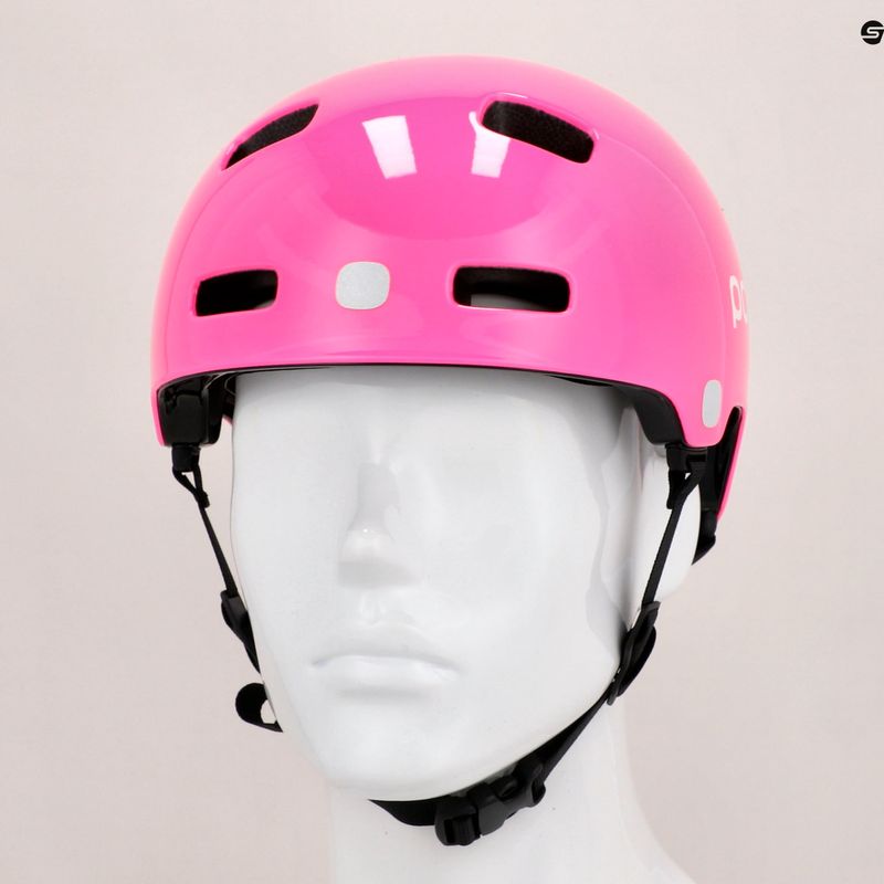 Dětská cyklistická přilba POC POCito Crane MIPS fluorescent pink 9
