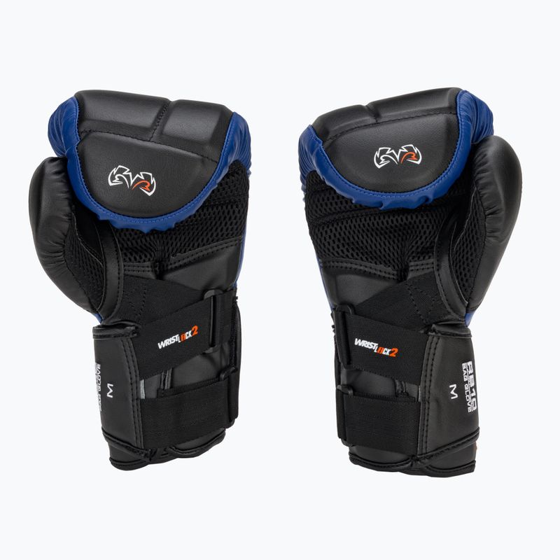 Boxerské rukavice Rival RB10 Intelli-Shock Bag black/blue 3