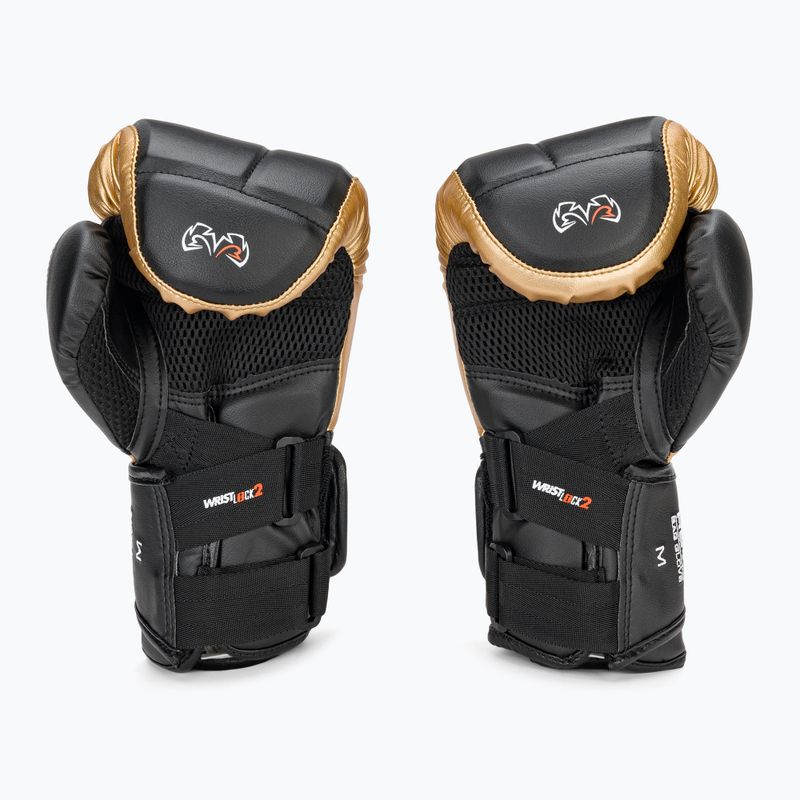 Boxerské rukavice Rival RB10 Intelli-Shock Bag black/gold 3