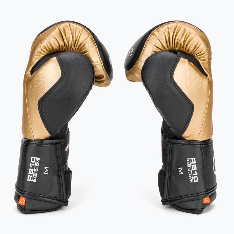 Boxerské rukavice Rival RB10 Intelli-Shock Bag black/gold 4