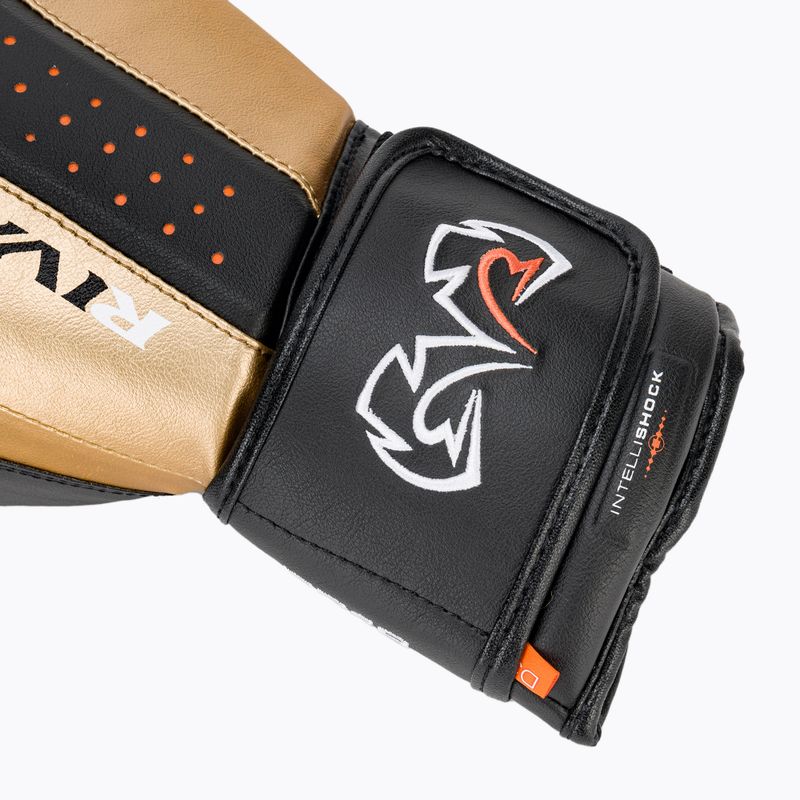 Boxerské rukavice Rival RB10 Intelli-Shock Bag black/gold 6