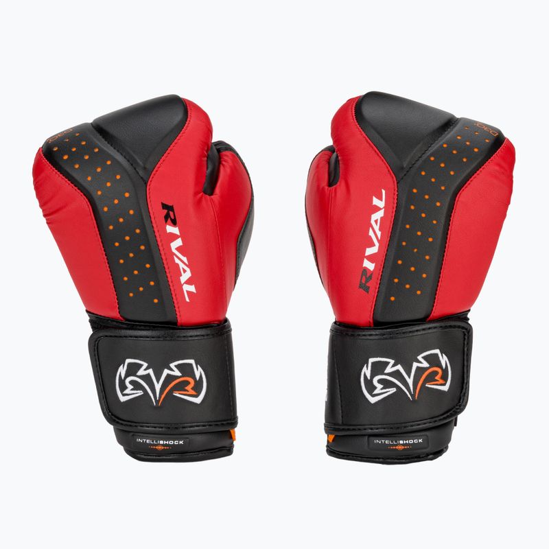 Boxerské rukavice Rival RB10 Intelli-Shock Bag black/red 2