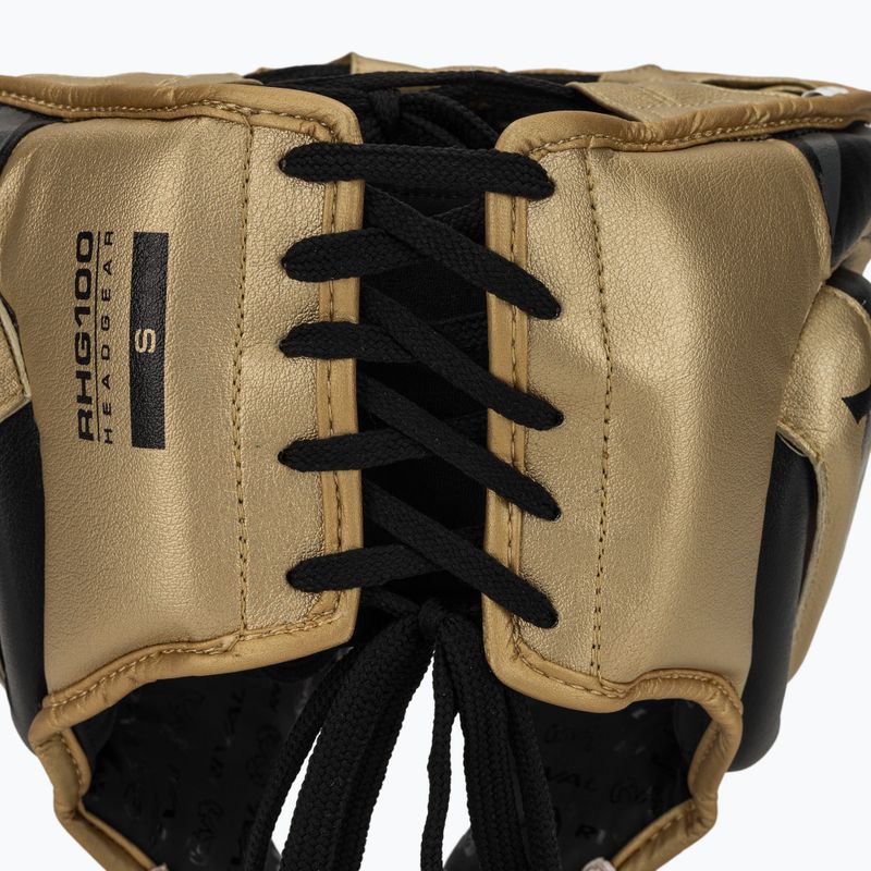 Boxerská helma Rival RHG100 Professional Headgear black/gold 5