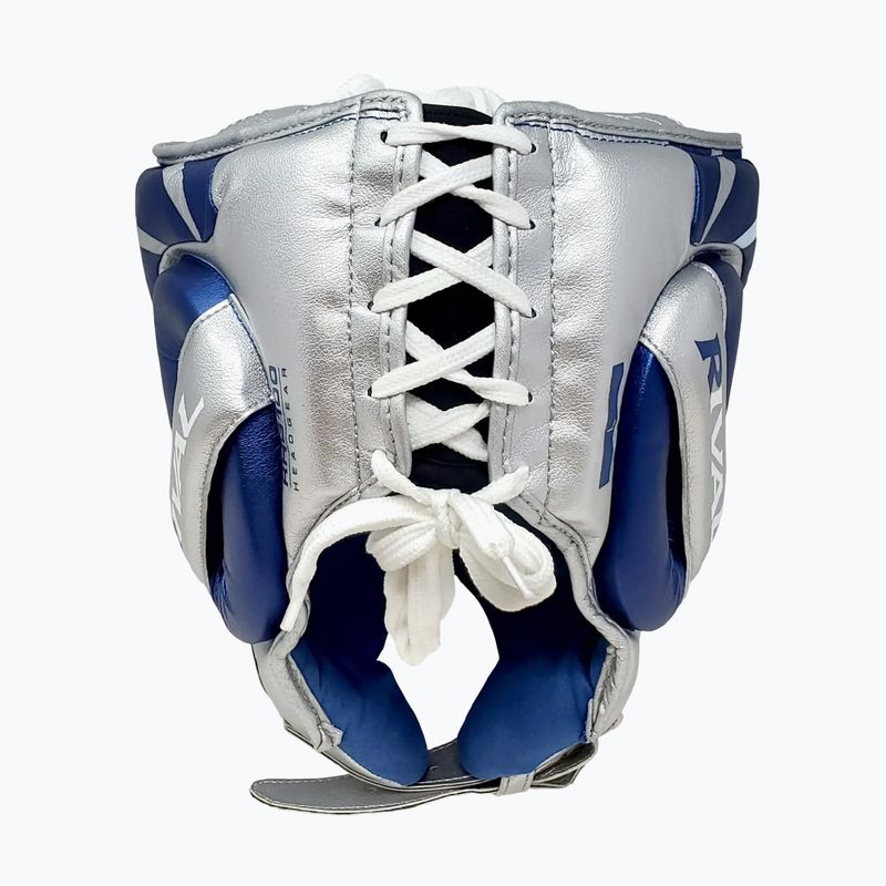 Boxerská helma Rival RHG100 Professional Headgear blue/silver 3