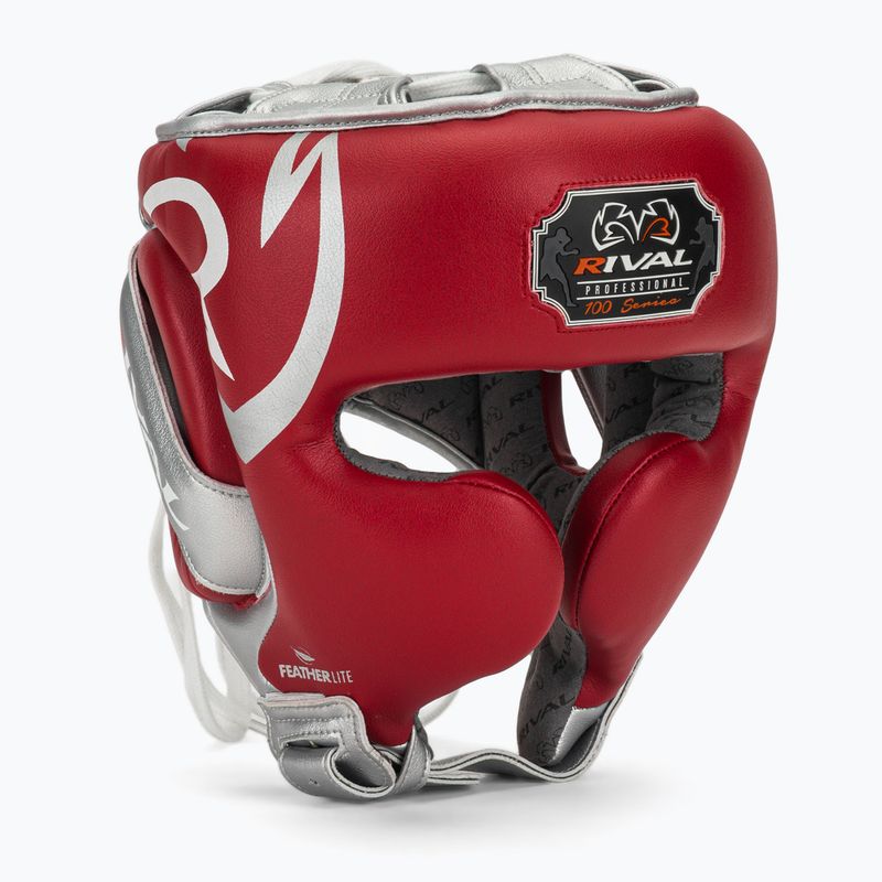 Boxerská helma Rival RHG100 Professional Headgear red/silver