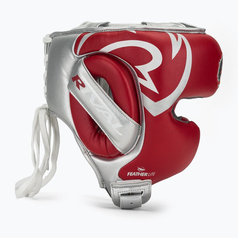 Boxerská helma Rival RHG100 Professional Headgear red/silver 2