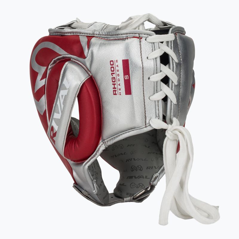 Boxerská přilba Rival RHG100 Professional Headgear red/silver/grey 3
