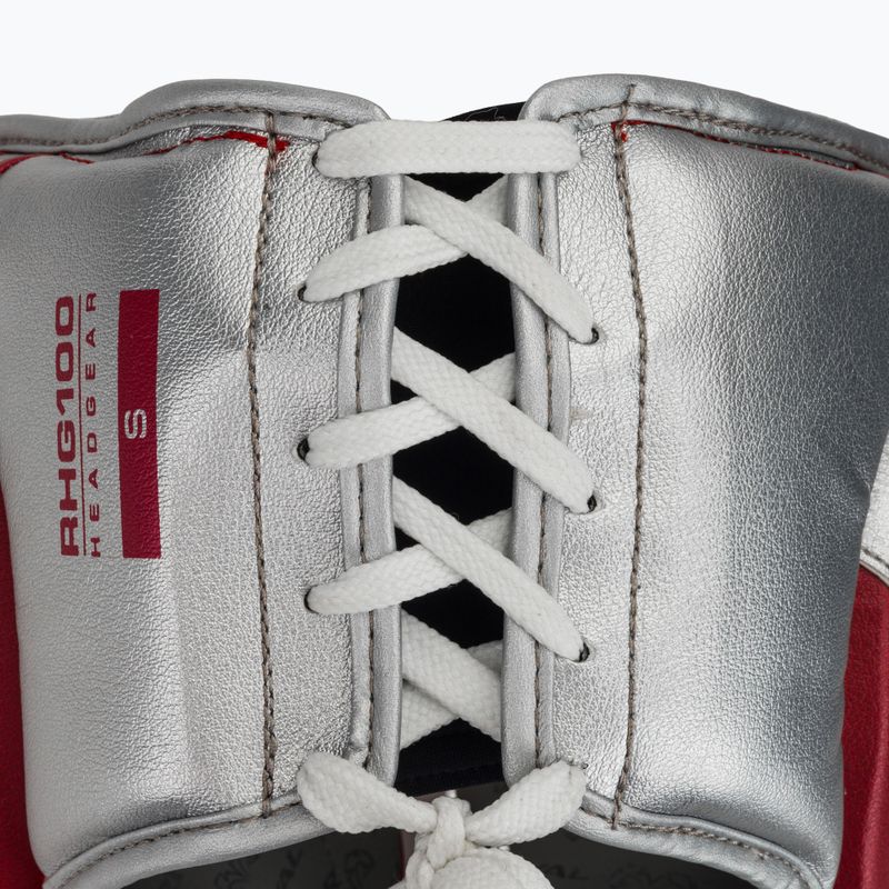 Boxerská přilba Rival RHG100 Professional Headgear red/silver/grey 5
