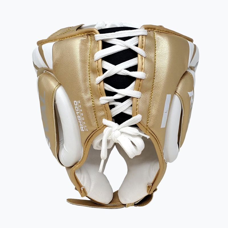 Boxerská helma Rival RHG100 Professional Headgear white/gold 3