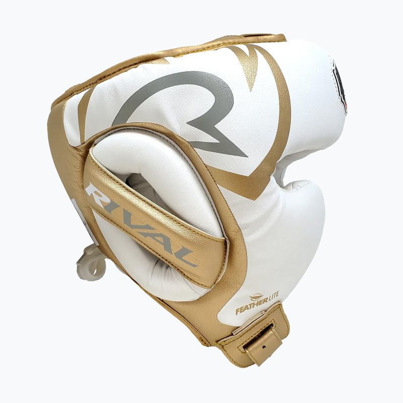 Boxerská helma Rival RHG100 Professional Headgear white/gold 4
