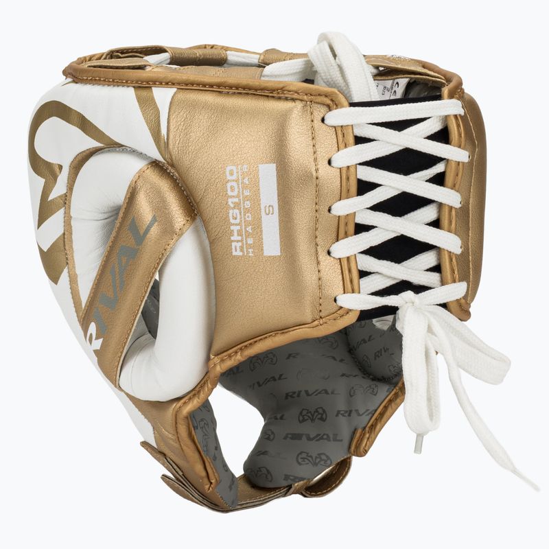 Boxerská helma Rival RHG100 Professional Headgear white/gold 3