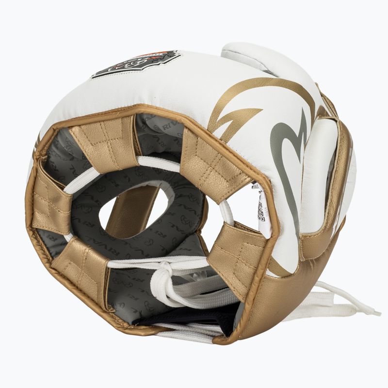 Boxerská helma Rival RHG100 Professional Headgear white/gold 6