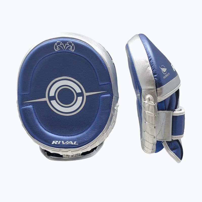 Trenérské lapy Rival Professional Punch Mitts blue/silver 2