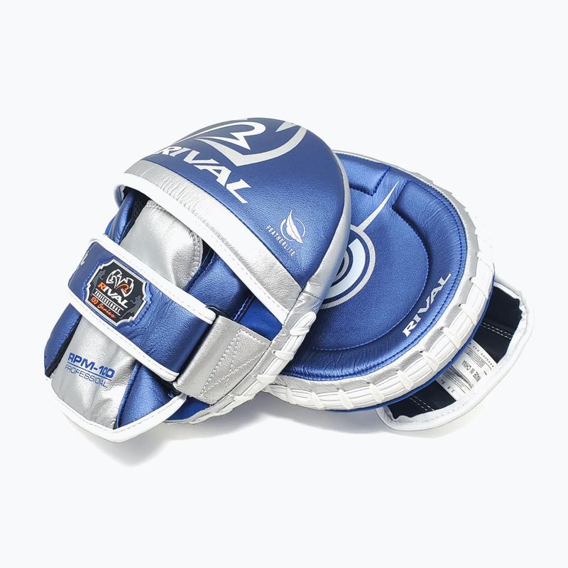 Trenérské lapy Rival Professional Punch Mitts blue/silver 3