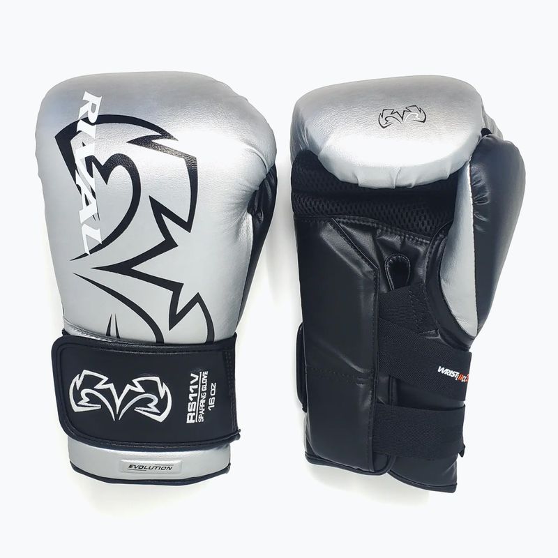Boxerské rukavice Rival RS11V Professional silver