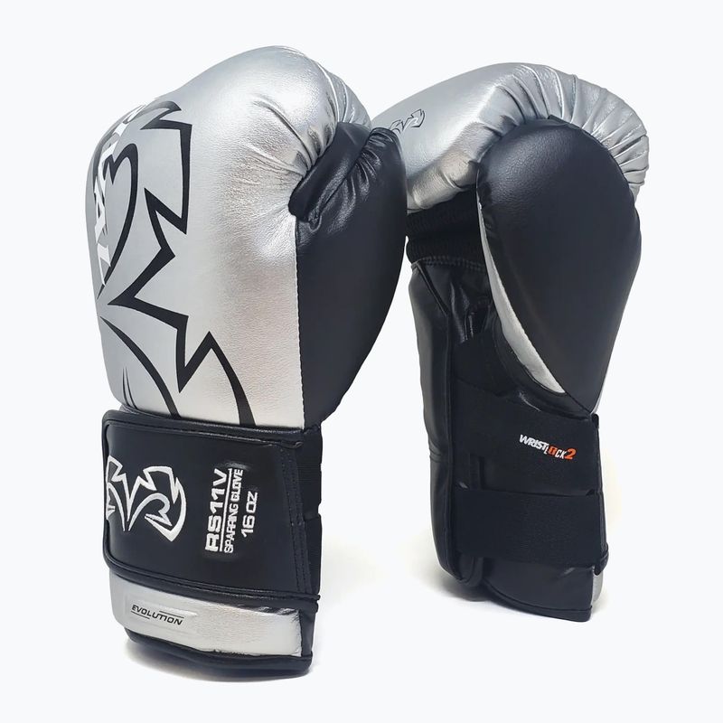 Boxerské rukavice Rival RS11V Professional silver 2