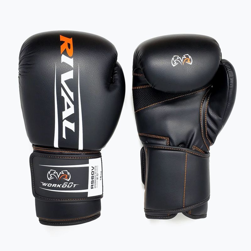 Boxerské rukavice Rival RS60V Workout Sparring Gloves 2.0 black