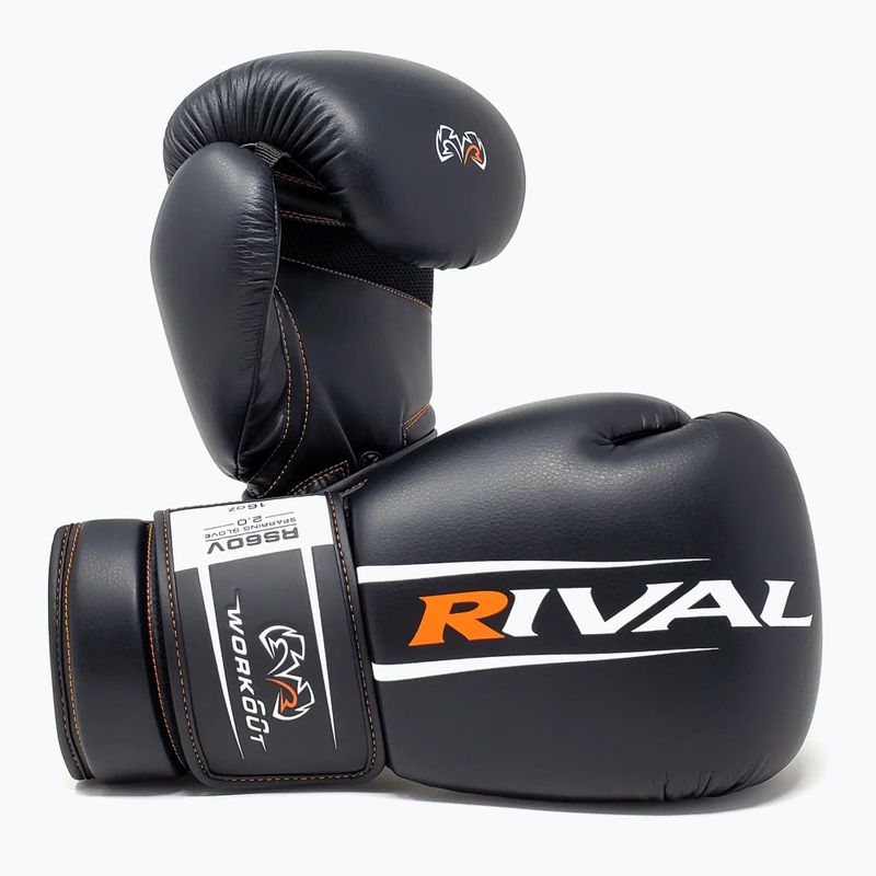 Boxerské rukavice Rival RS60V Workout Sparring Gloves 2.0 black 3