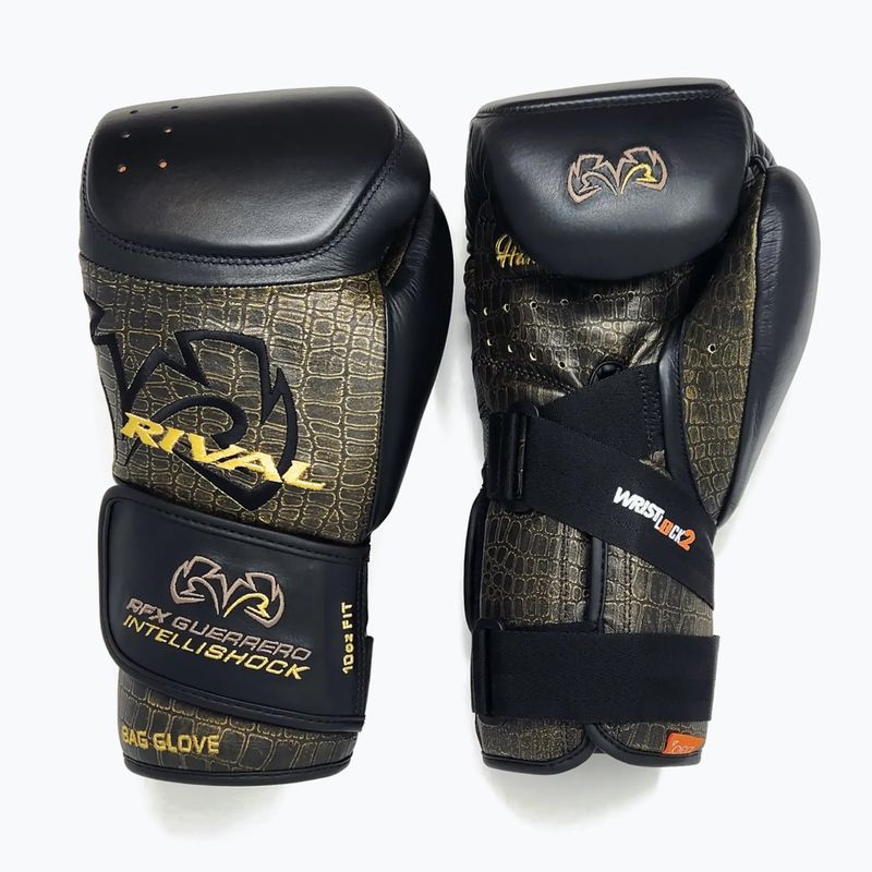 Boxerské rukavice Rival RFX-Guerrero Intelli-Shock Bag Croc Skin Edition black/black