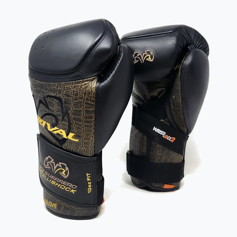 Boxerské rukavice Rival RFX-Guerrero Intelli-Shock Bag Croc Skin Edition black/black 2