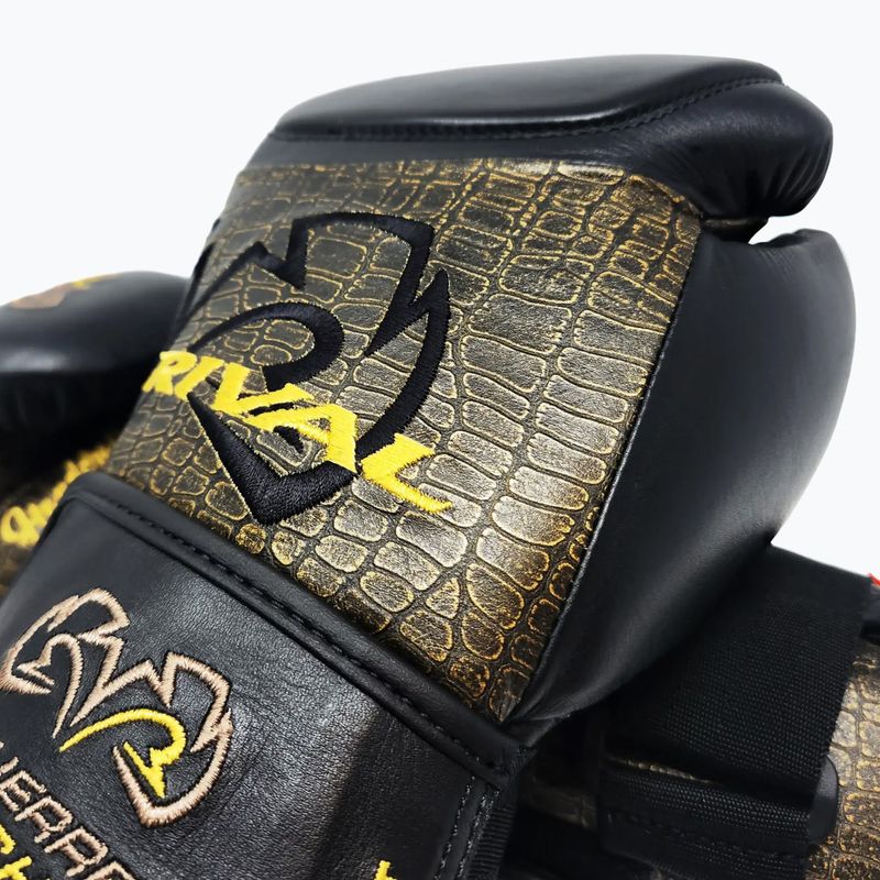 Boxerské rukavice Rival RFX-Guerrero Intelli-Shock Bag Croc Skin Edition black/black 4