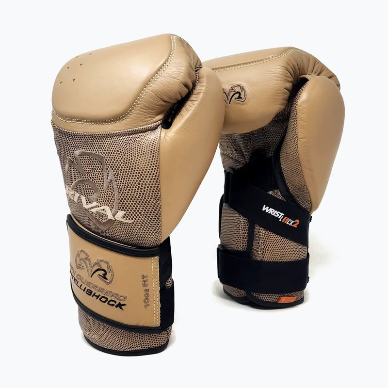 Boxerské rukavice Rival RFX-Guerrero Intelli-Shock Bag Snake Skin Edition beige 2