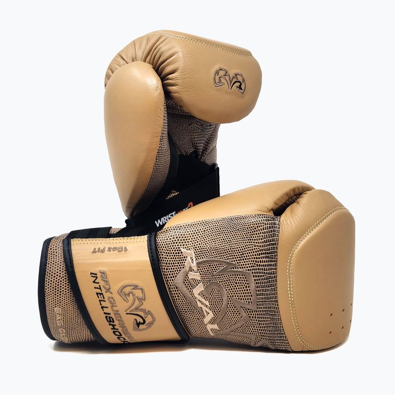 Boxerské rukavice Rival RFX-Guerrero Intelli-Shock Bag Snake Skin Edition beige 3