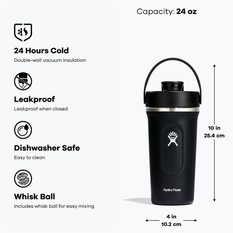 Šejkr Hydro Flask Insulated Shaker 710 ml black 5
